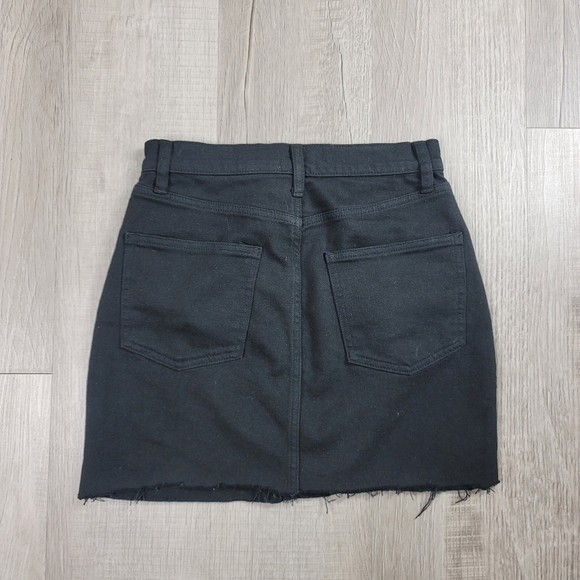 Wilfred Free Tanit Denim Raw Hem Skirt Black - Picture 4 of 8